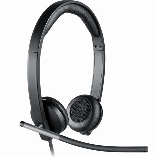 Logitech H650e professional stereo USB headset in black